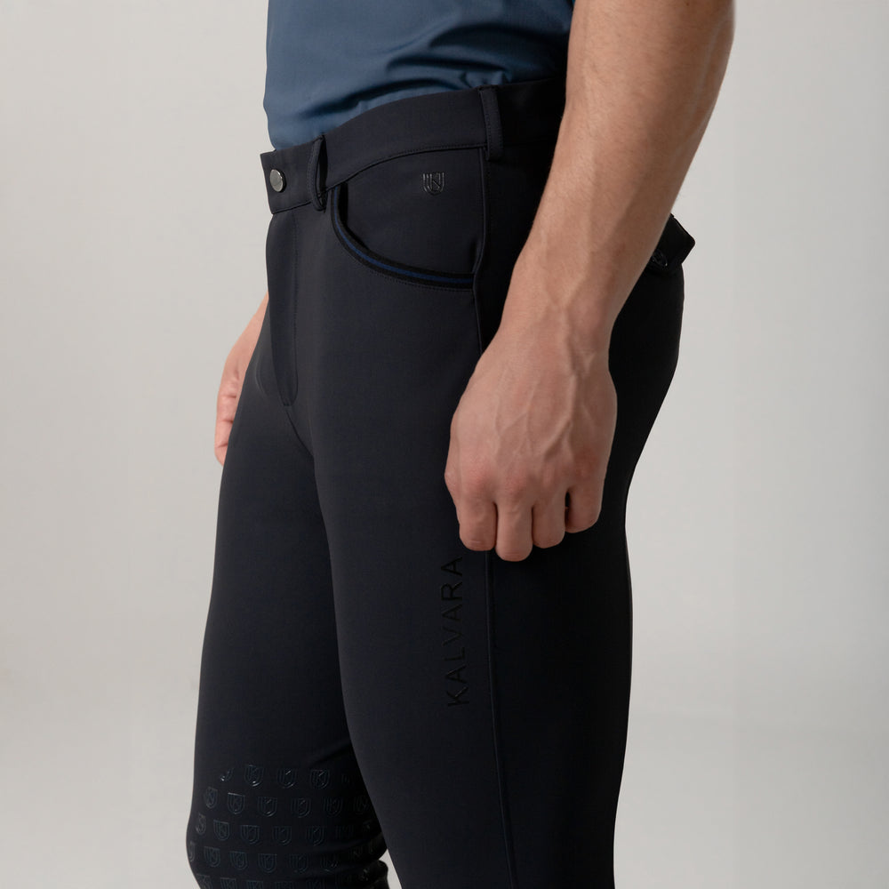 Arden Men’s Knee Grip Breeches Navy Blue