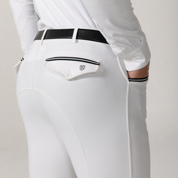 Arden Men’s Knee Grip Breeches White
